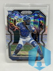 2021 Prizm White Wave Prizm Rookie RC #87 Keibert Ruiz Dodgers